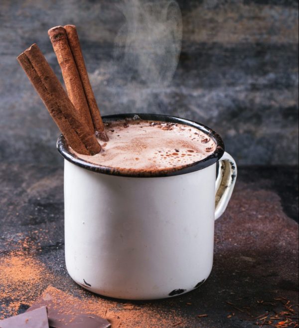 Hot chocolate with cinnamon